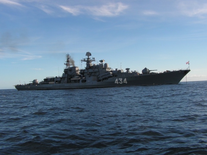 «Адмирал Ушаков» «шумит» в Баренцевом море